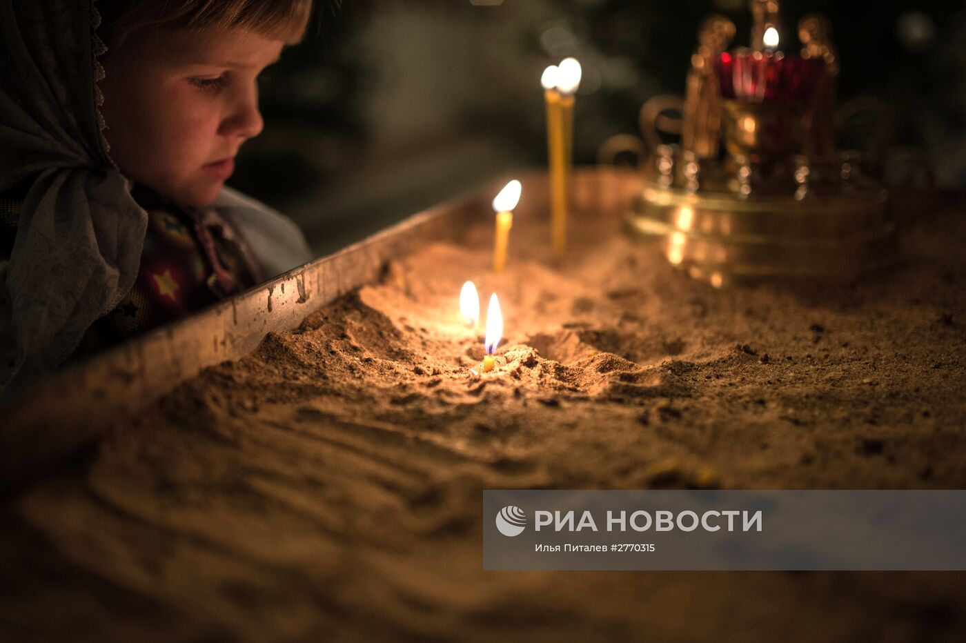 Рождественская служба в Храме Владимирской иконы Божьей Матери в селе Давыдово