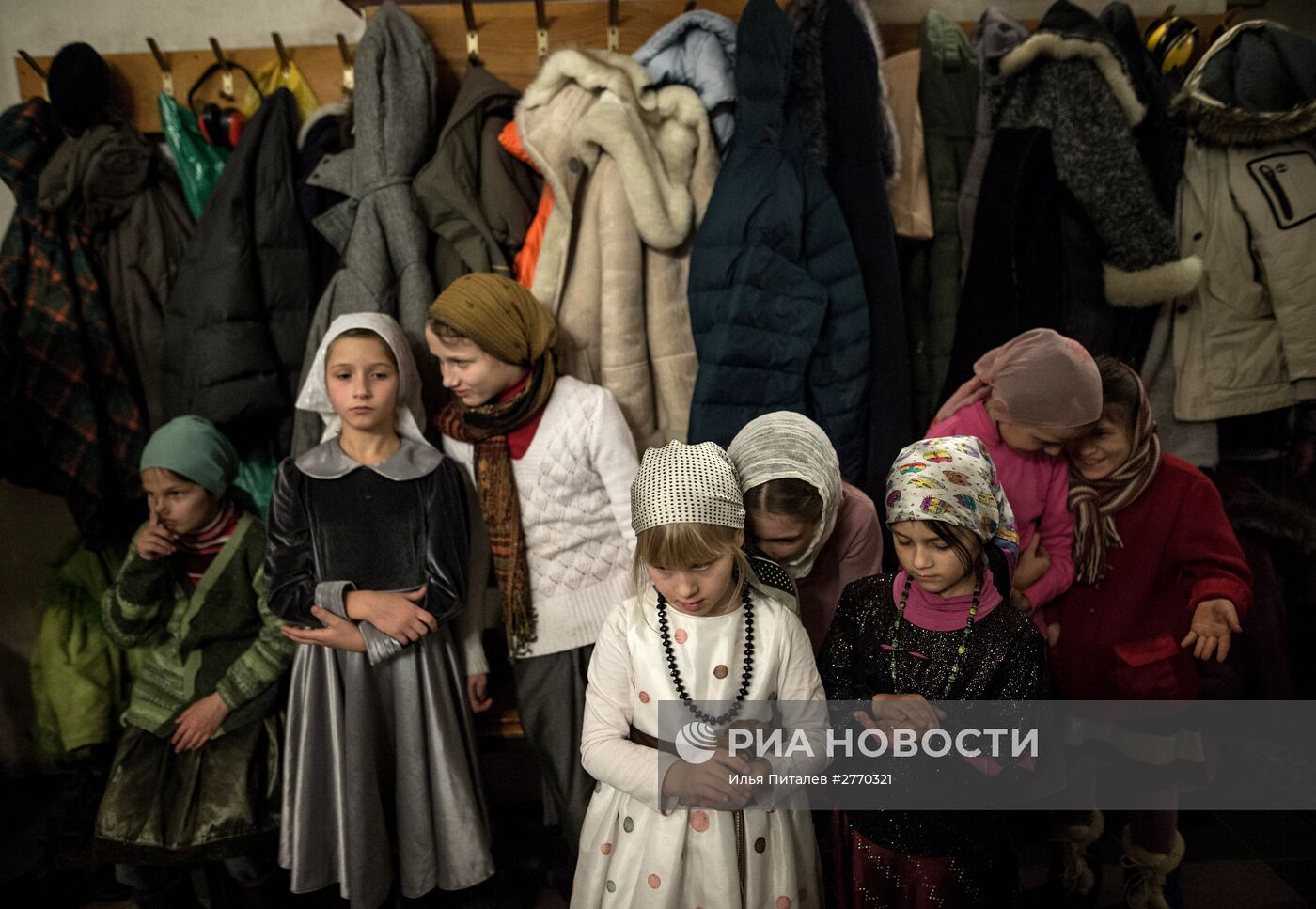 Рождественская служба в Храме Владимирской иконы Божьей Матери в селе Давыдово