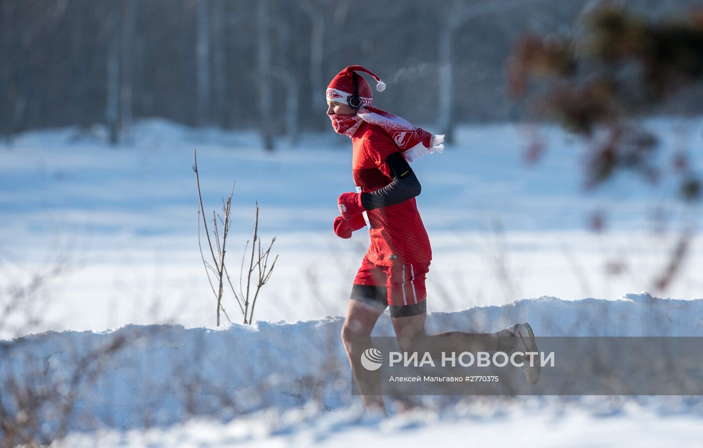 25-й Рождественский полумарафон в Омске