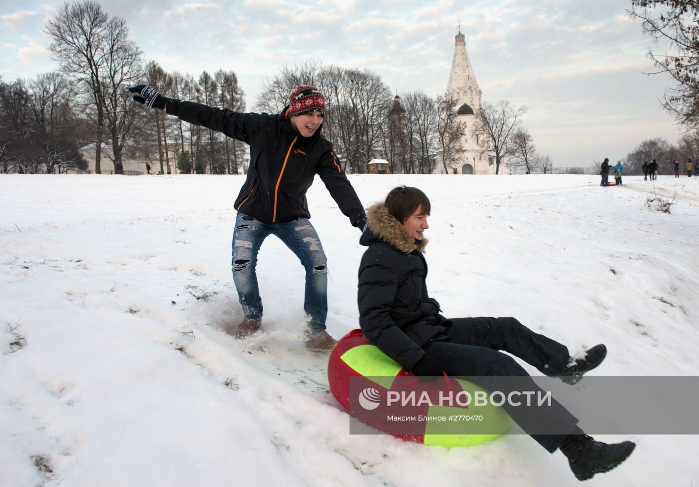 Москвичи отдыхают в дни новогодних праздников