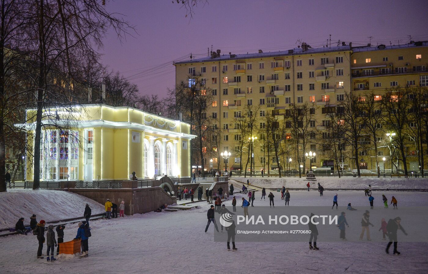 Москвичи отдыхают в дни новогодних праздников