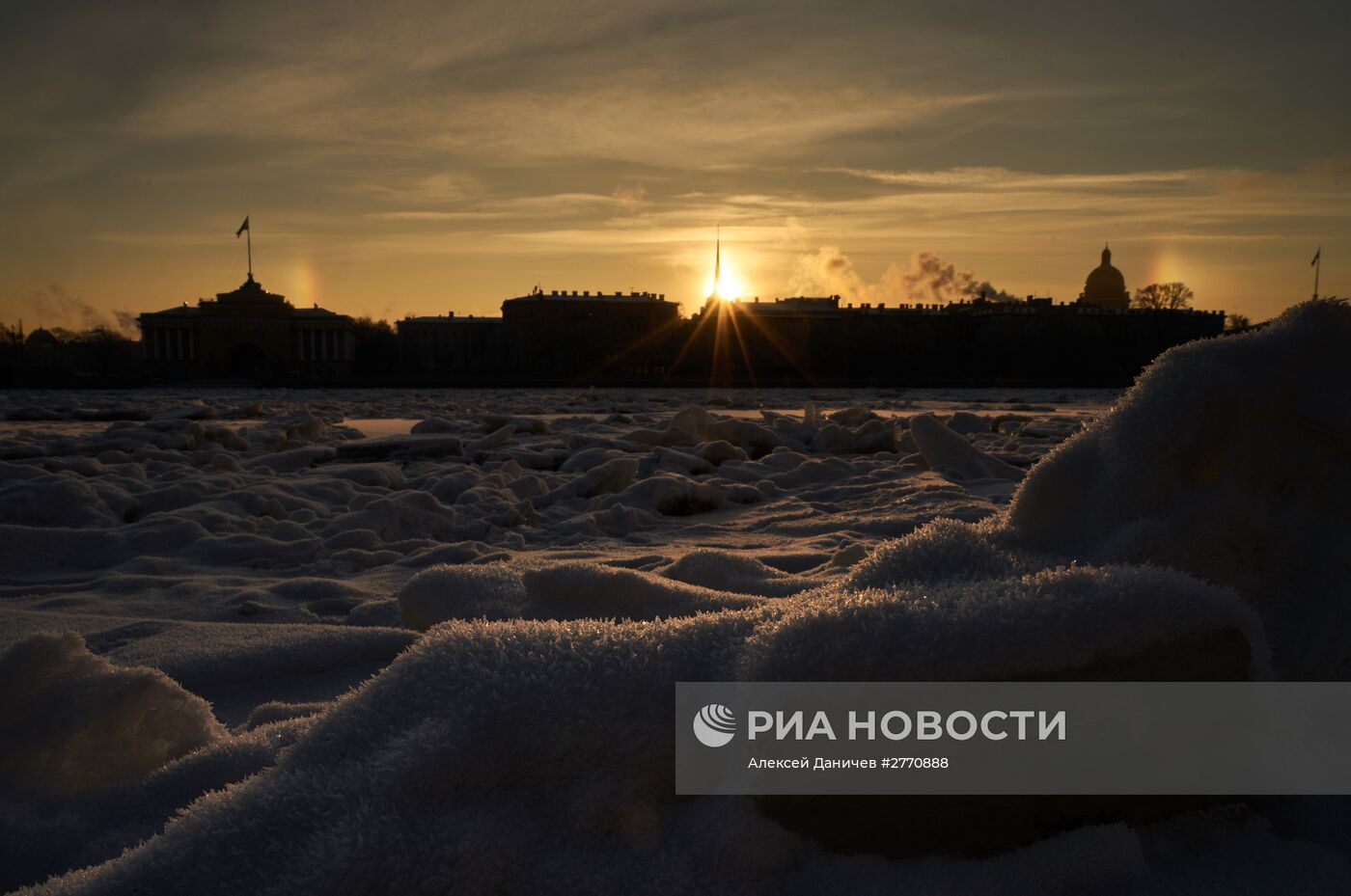 Зимняя погода в Санкт-Петербурге