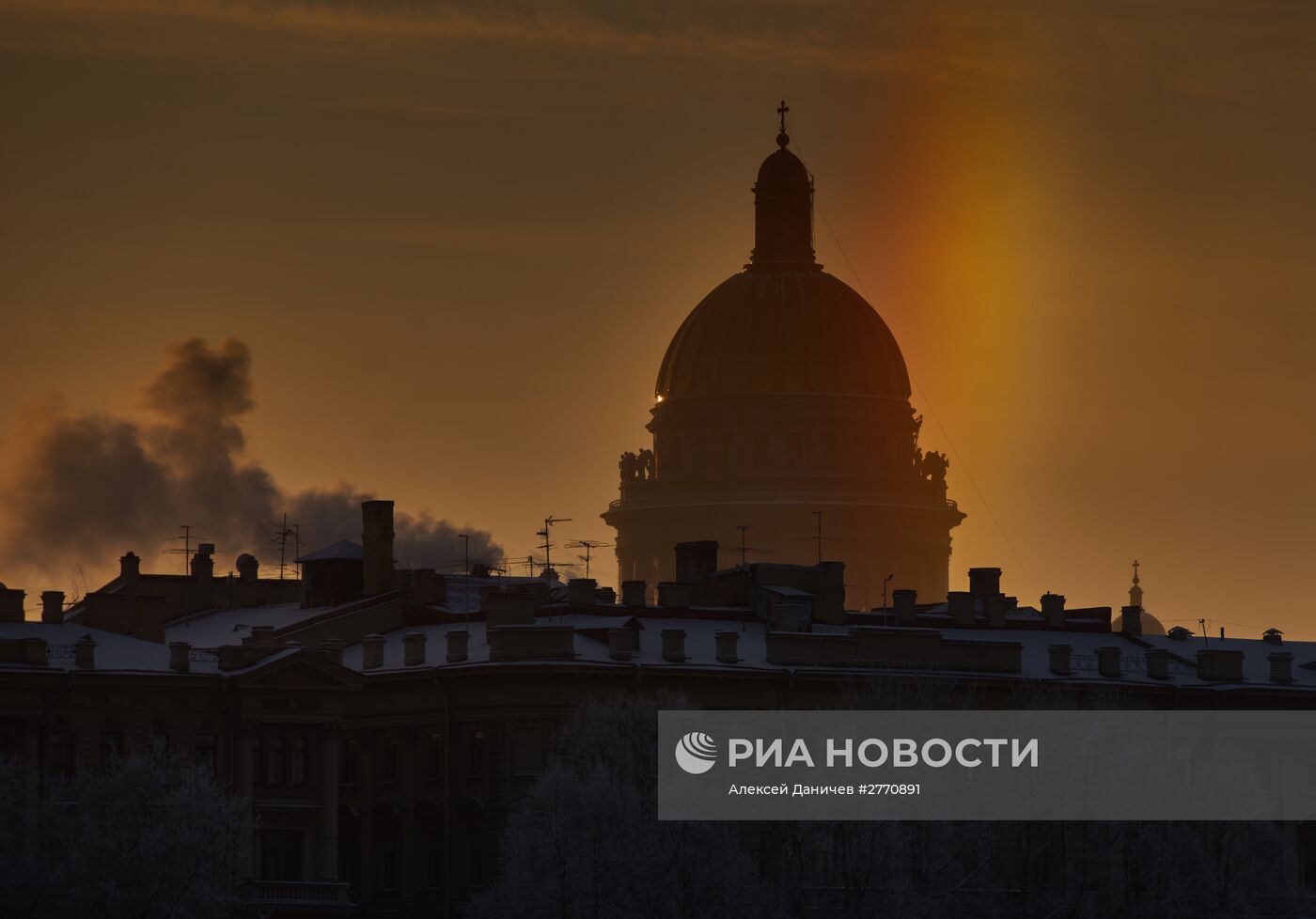 Зимняя погода в Санкт-Петербурге