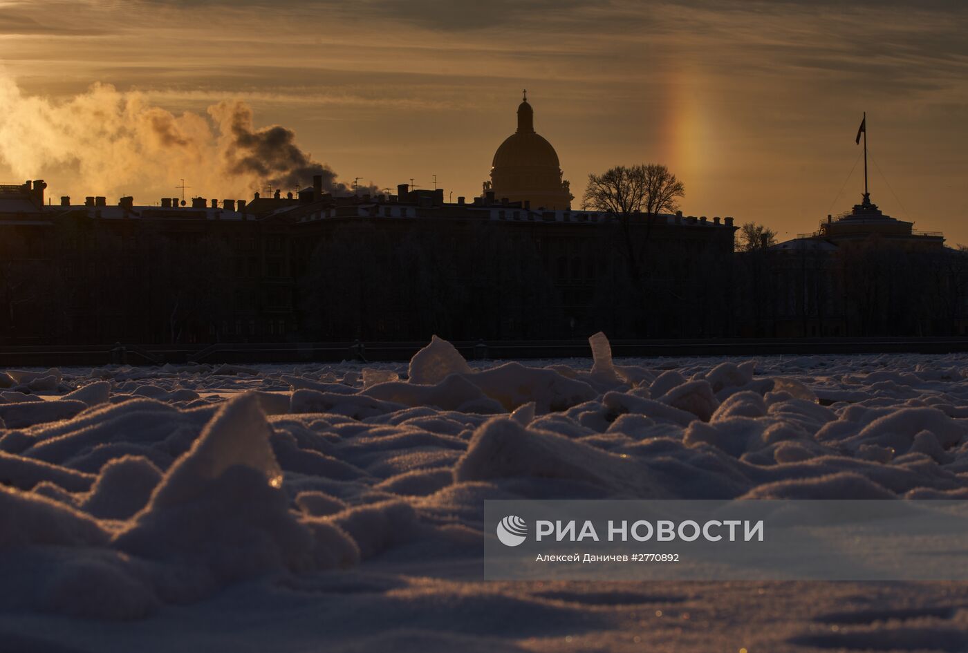 Зимняя погода в Санкт-Петербурге