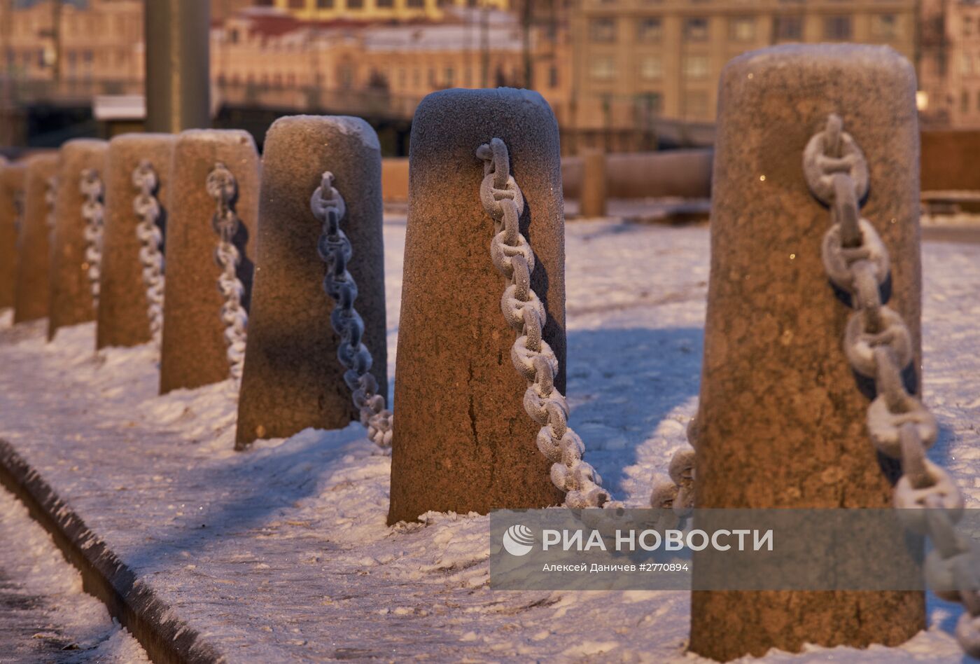 Зимняя погода в Санкт-Петербурге