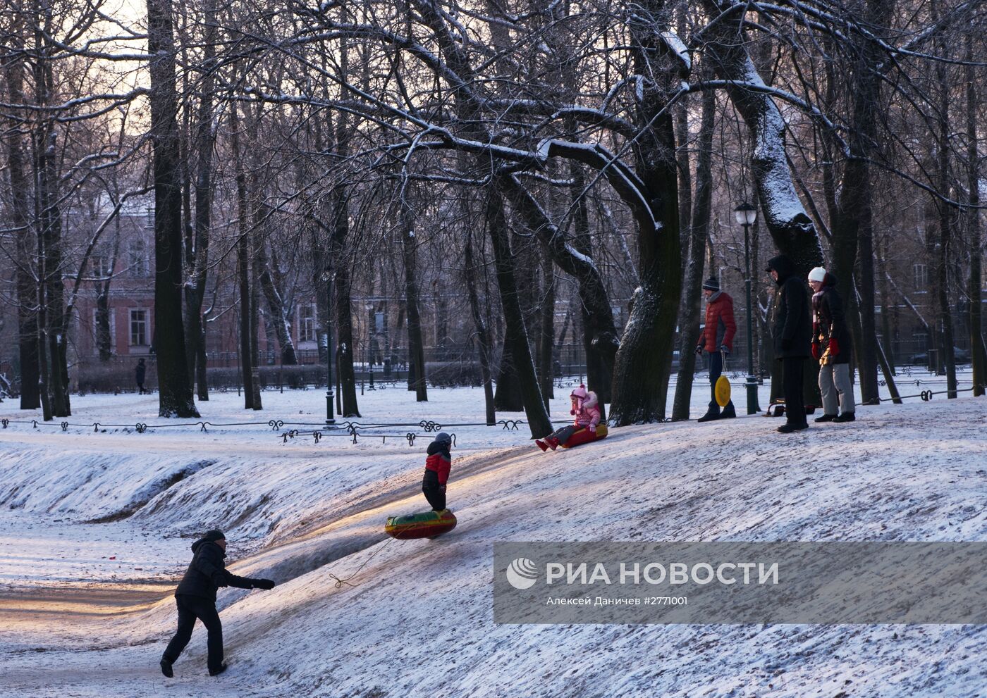 Зимняя погода в Санкт-Петербурге