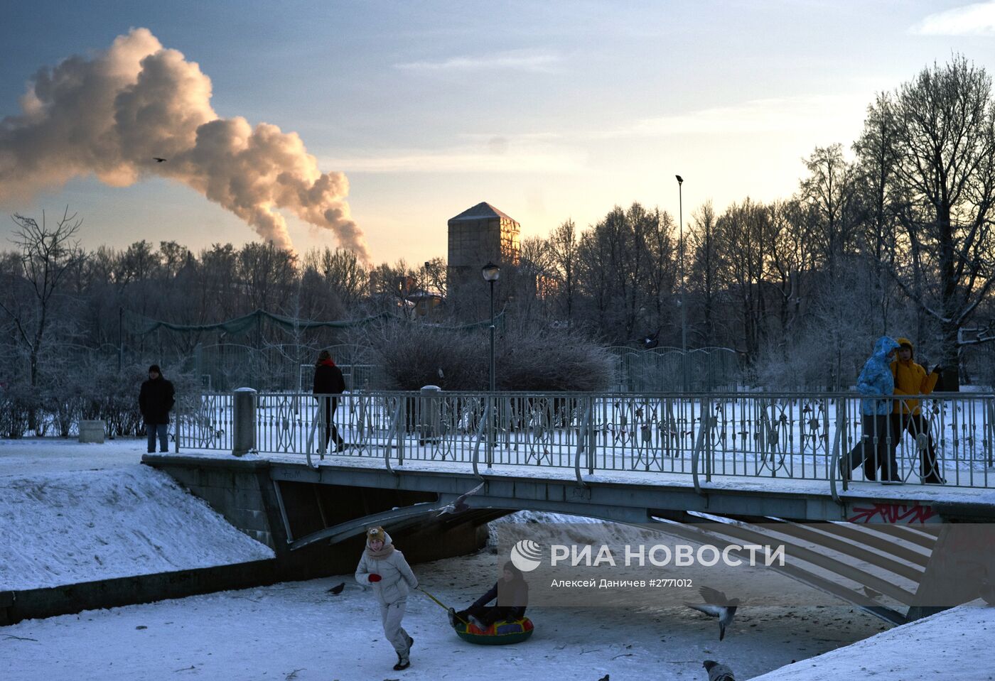 Зимняя погода в Санкт-Петербурге