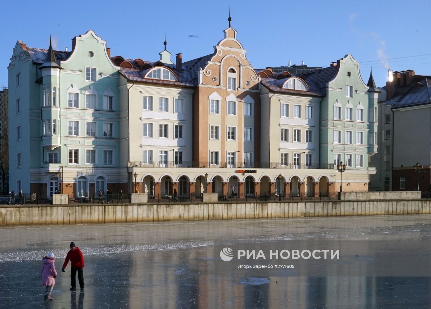 Зимние виды Калининграда