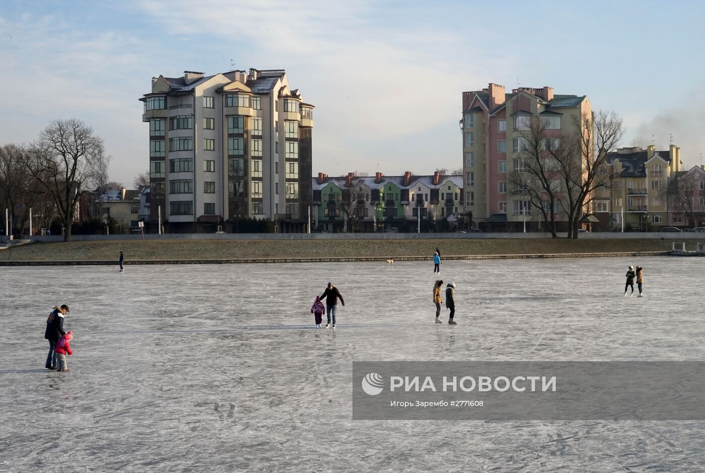 Зимние виды Калининграда