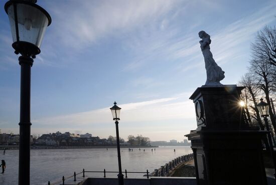 Зимние виды Калининграда