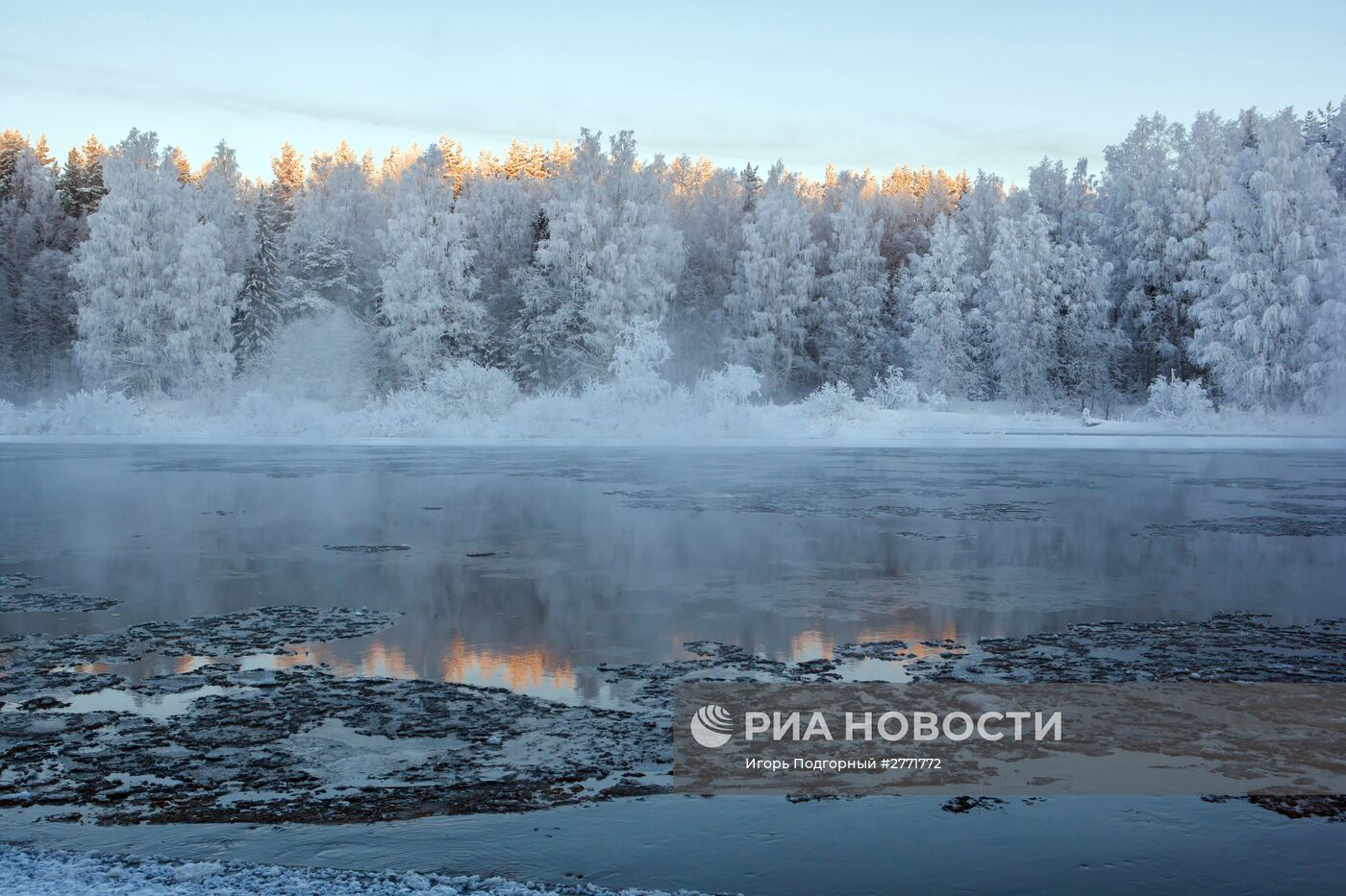 Зимний отдых на реке Шуя в Карелии