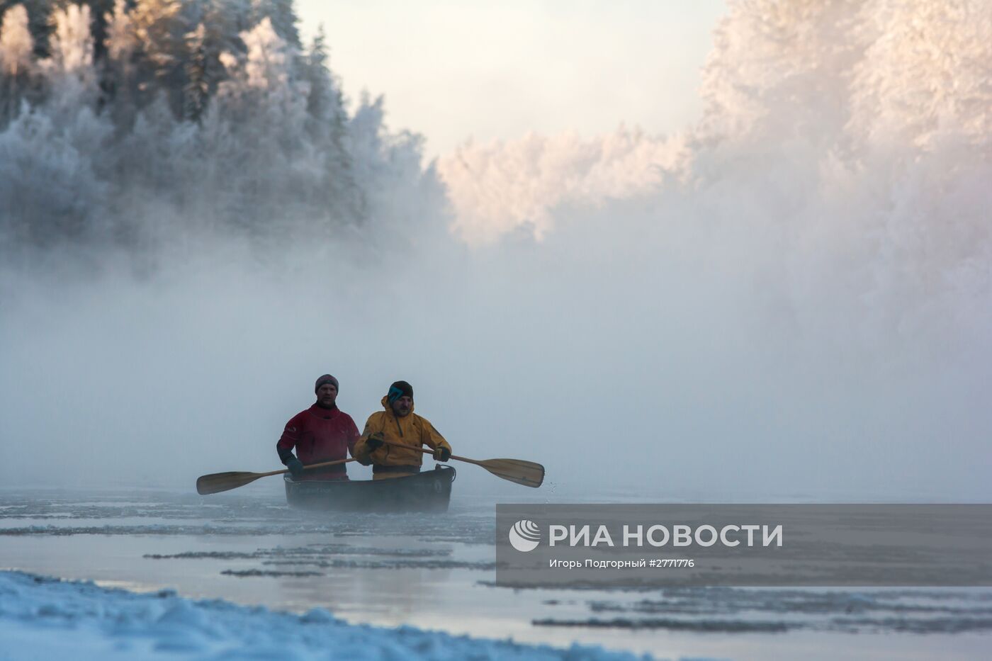 Зимний отдых на реке Шуя в Карелии