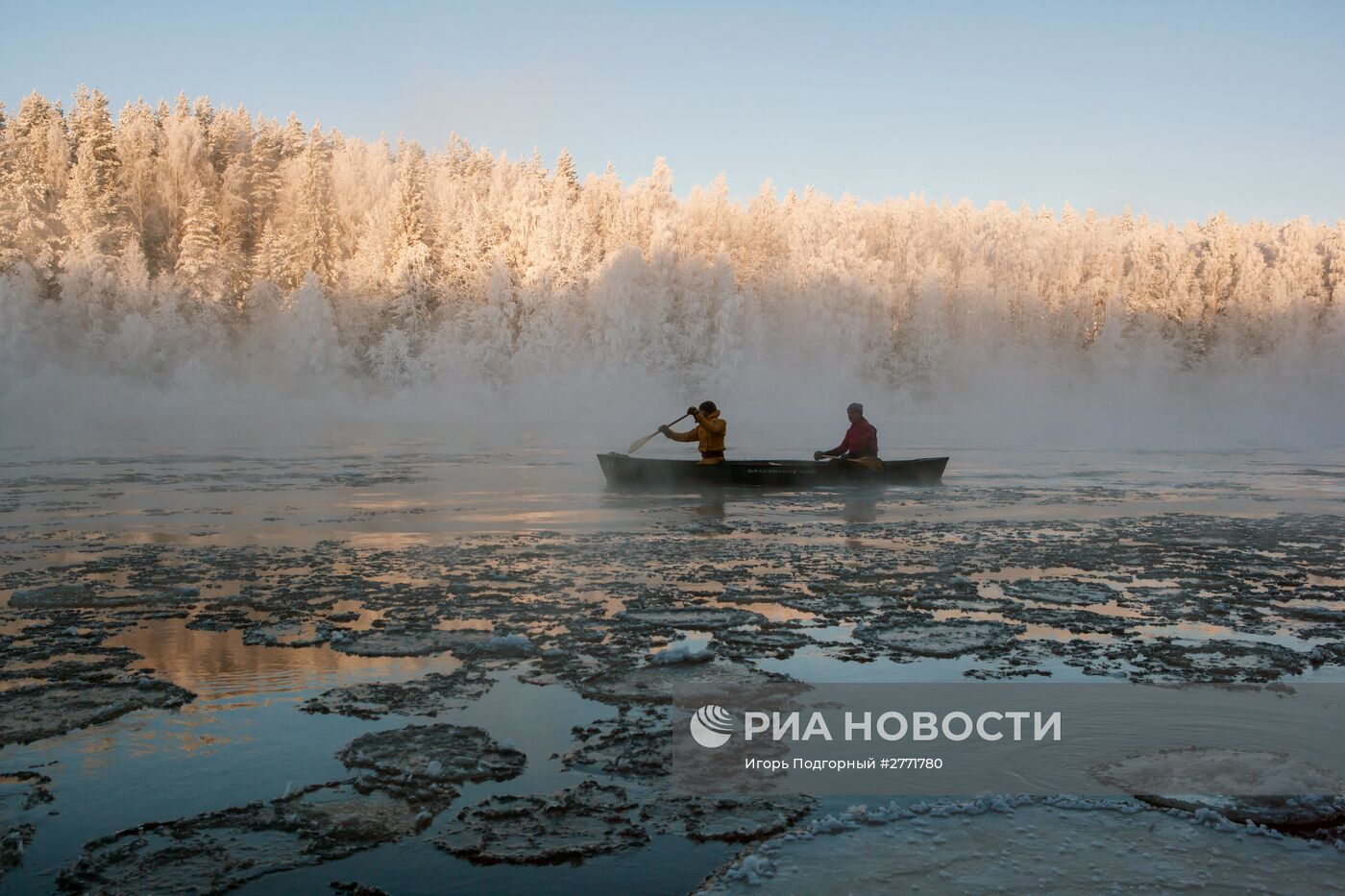 Зимний отдых на реке Шуя в Карелии