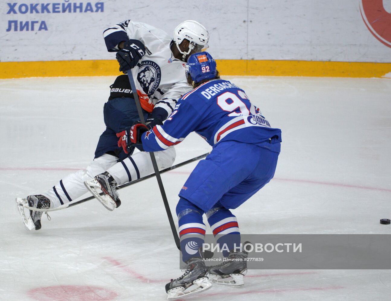Хоккей. КХЛ. Матч СКА - "Медвешчак"