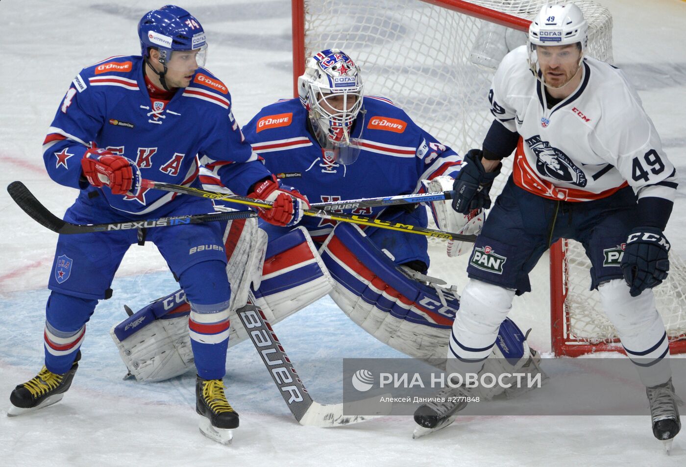 Хоккей. КХЛ. Матч СКА - "Медвешчак"