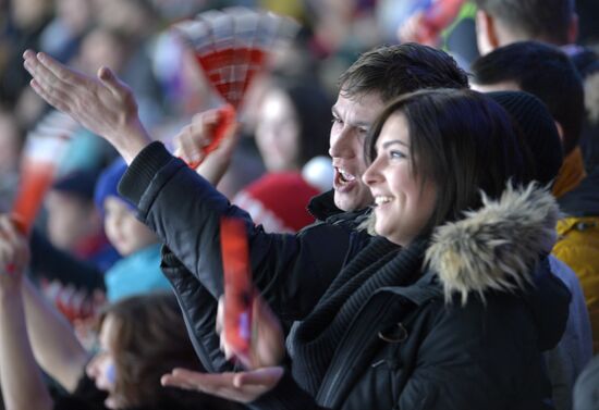 Хоккей. КХЛ. Матч СКА - "Медвешчак"