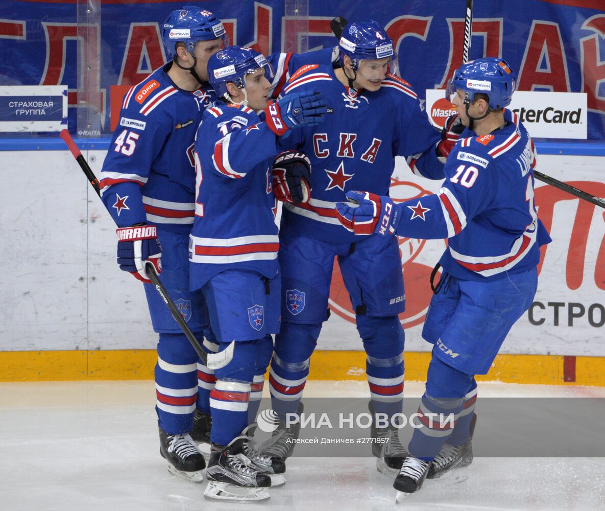 Хоккей. КХЛ. Матч СКА - "Медвешчак"