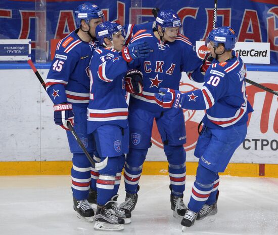 Хоккей. КХЛ. Матч СКА - "Медвешчак"