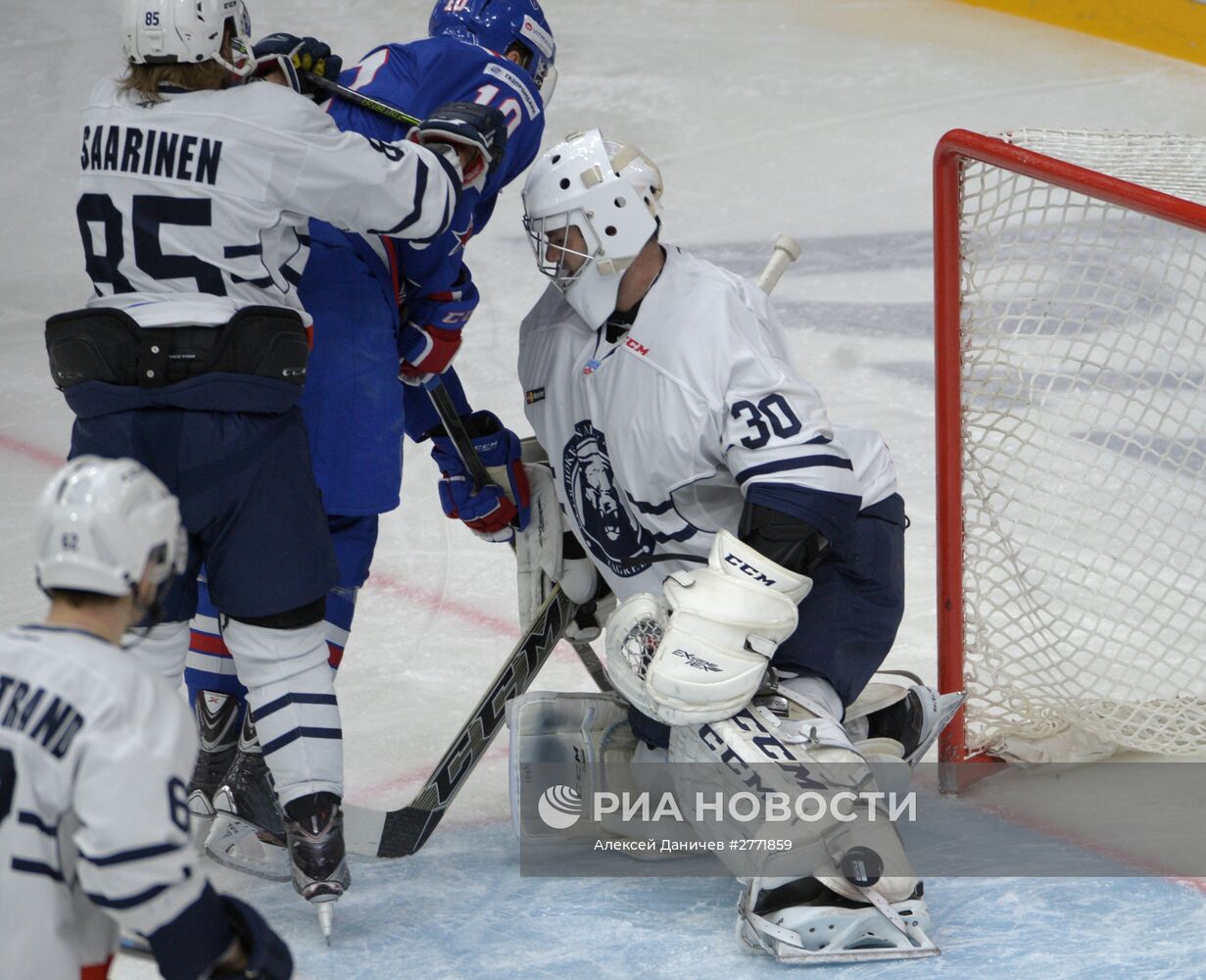 Хоккей. КХЛ. Матч СКА - "Медвешчак"