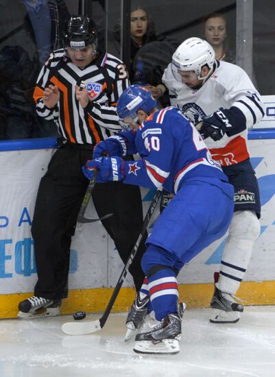 Хоккей. КХЛ. Матч СКА - "Медвешчак"