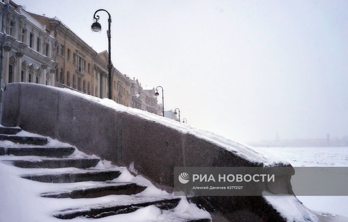 Зимняя погода в Санкт-Петербурге