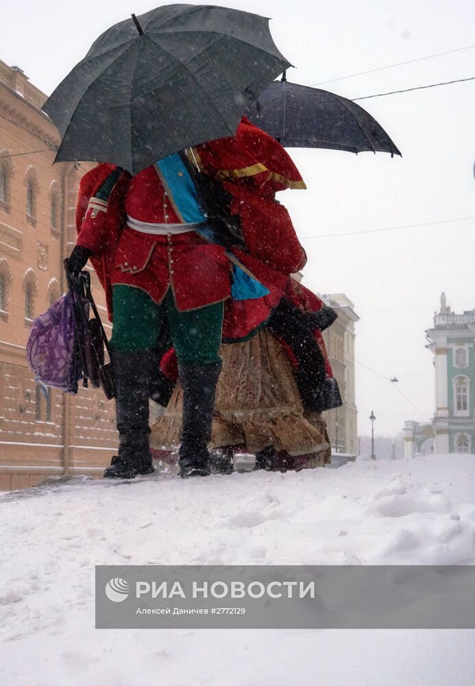 Зимняя погода в Санкт-Петербурге