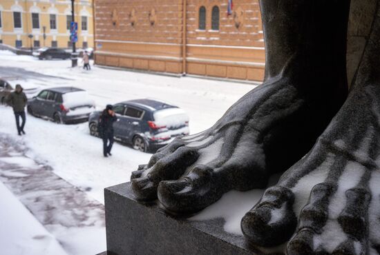 Зимняя погода в Санкт-Петербурге