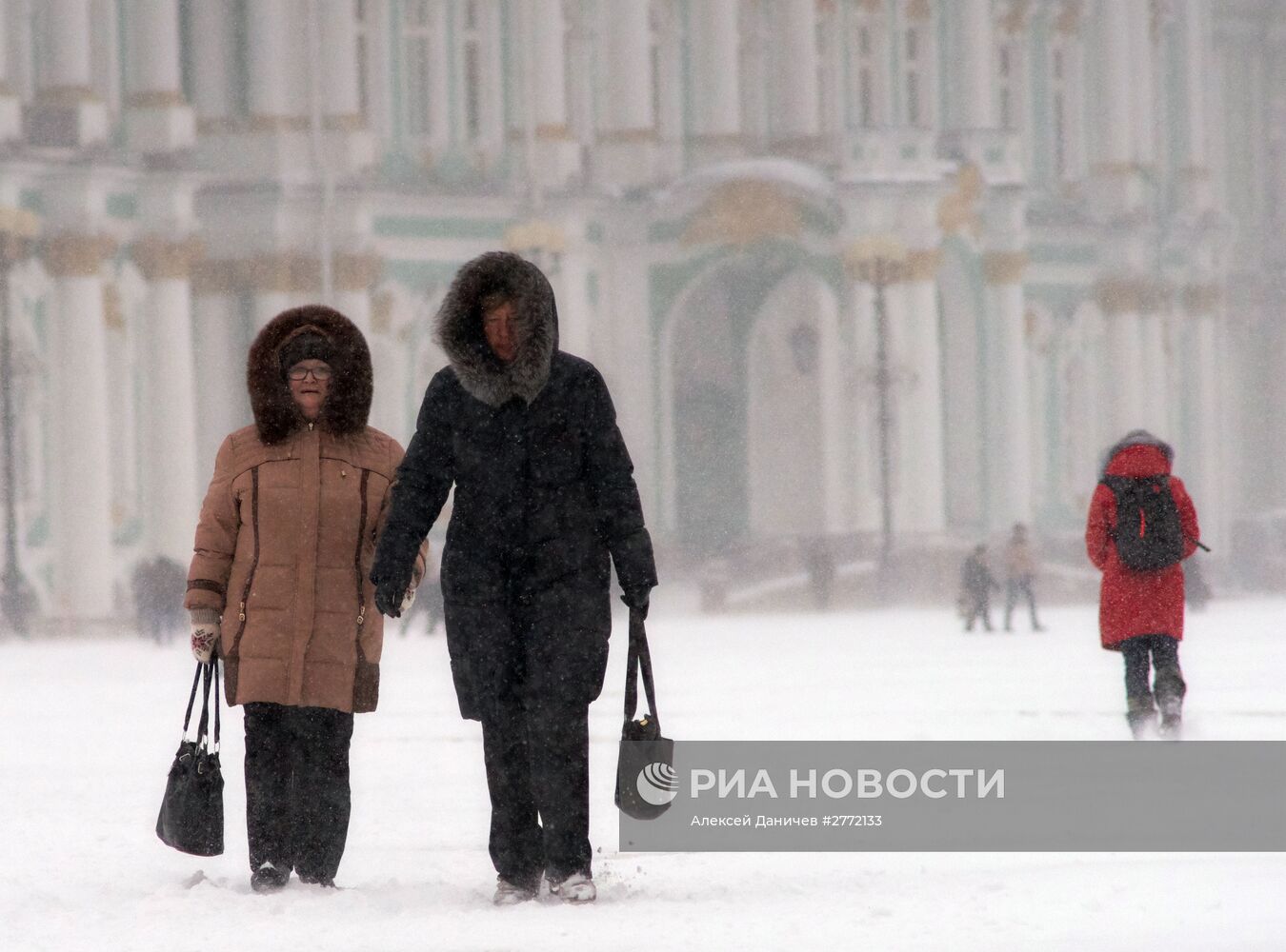 Зимняя погода в Санкт-Петербурге