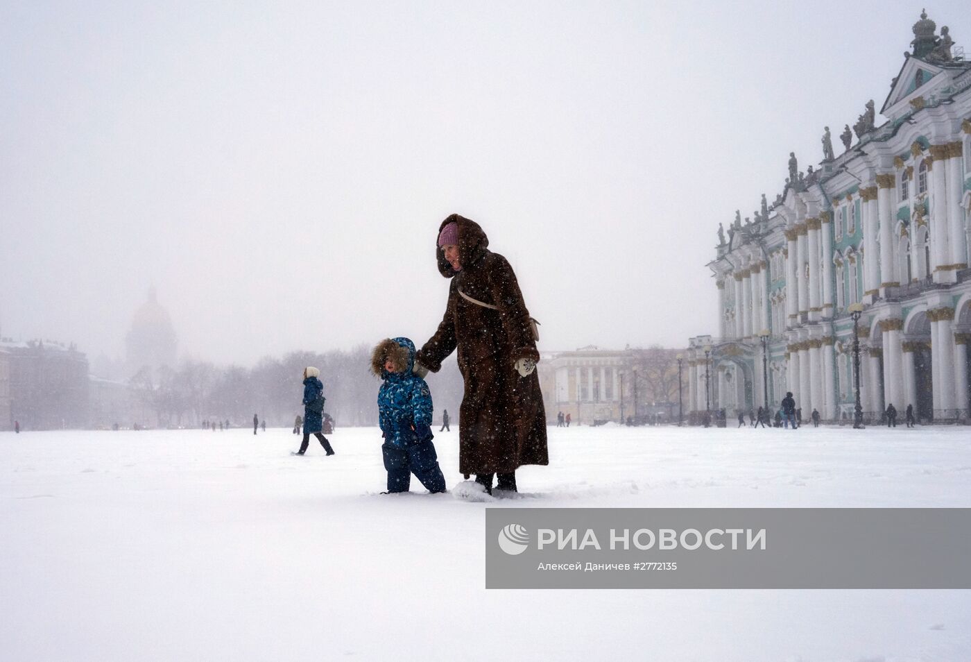 Зимняя погода в Санкт-Петербурге