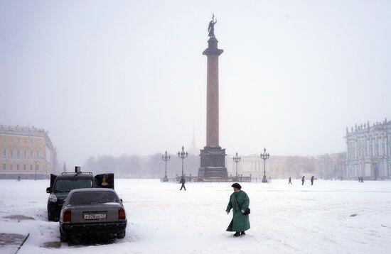 Зимняя погода в Санкт-Петербурге