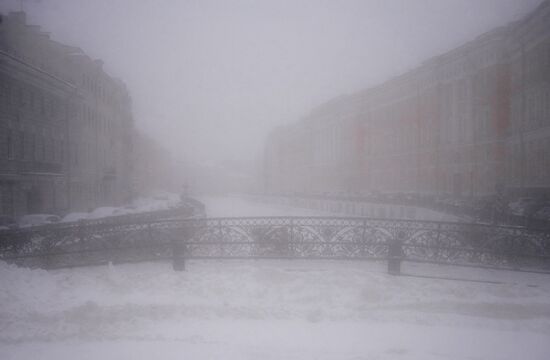 Зимняя погода в Санкт-Петербурге