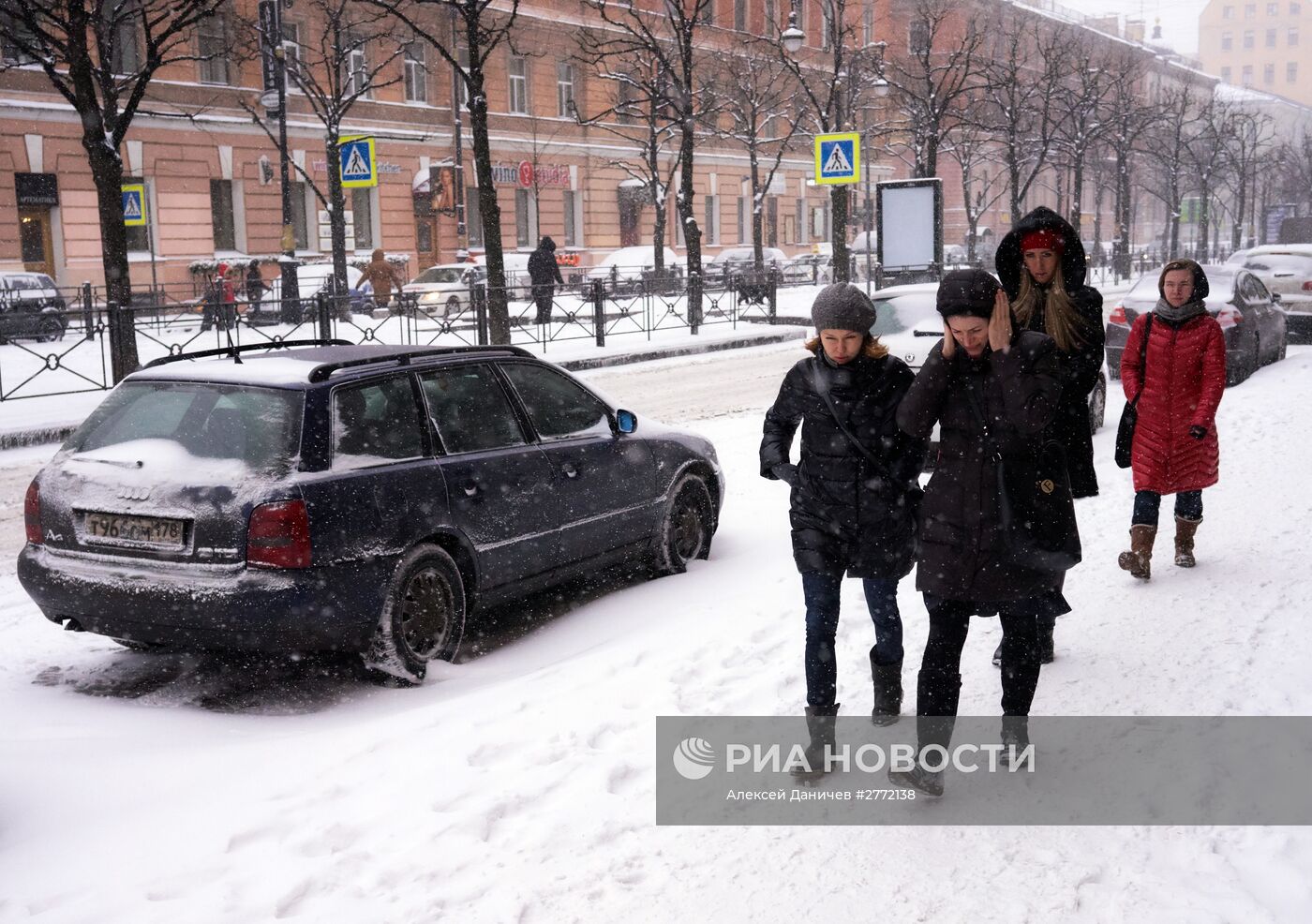 Зимняя погода в Санкт-Петербурге