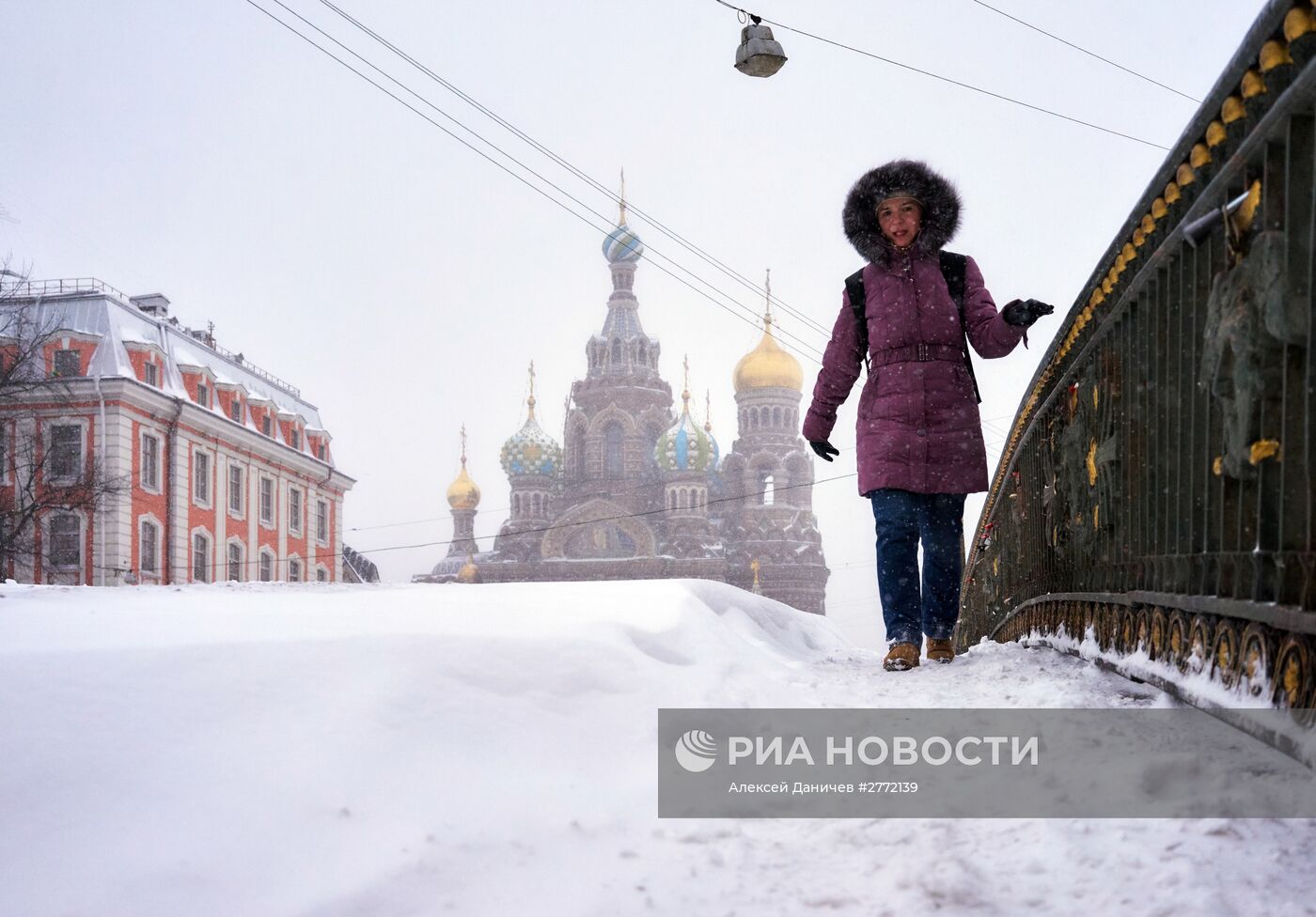 Зимняя погода в Санкт-Петербурге