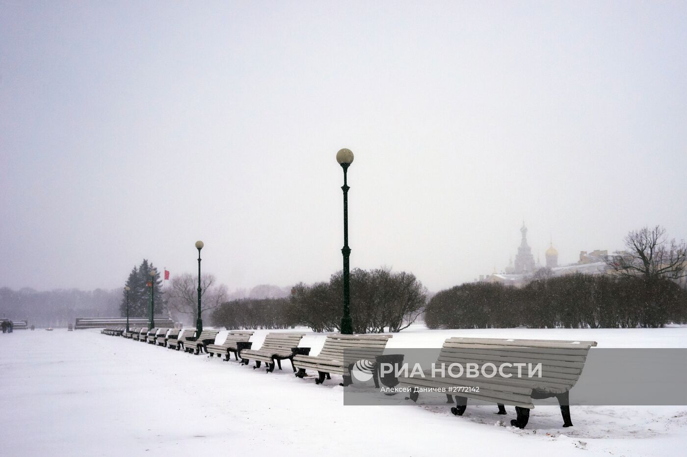 Зимняя погода в Санкт-Петербурге