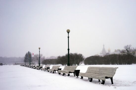 Зимняя погода в Санкт-Петербурге