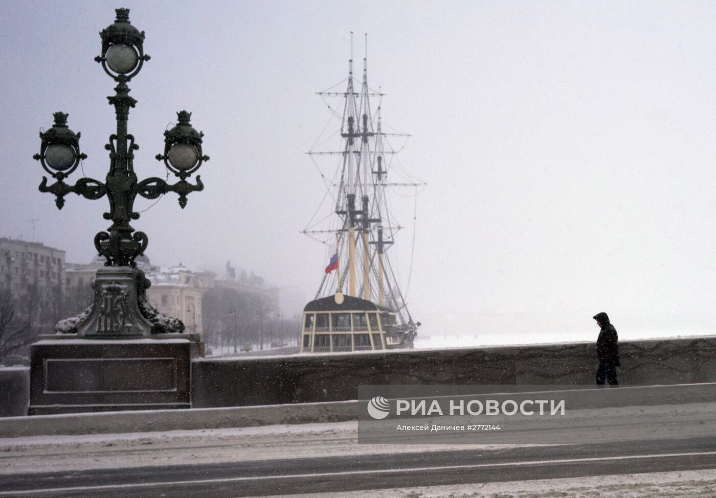 Зимняя погода в Санкт-Петербурге