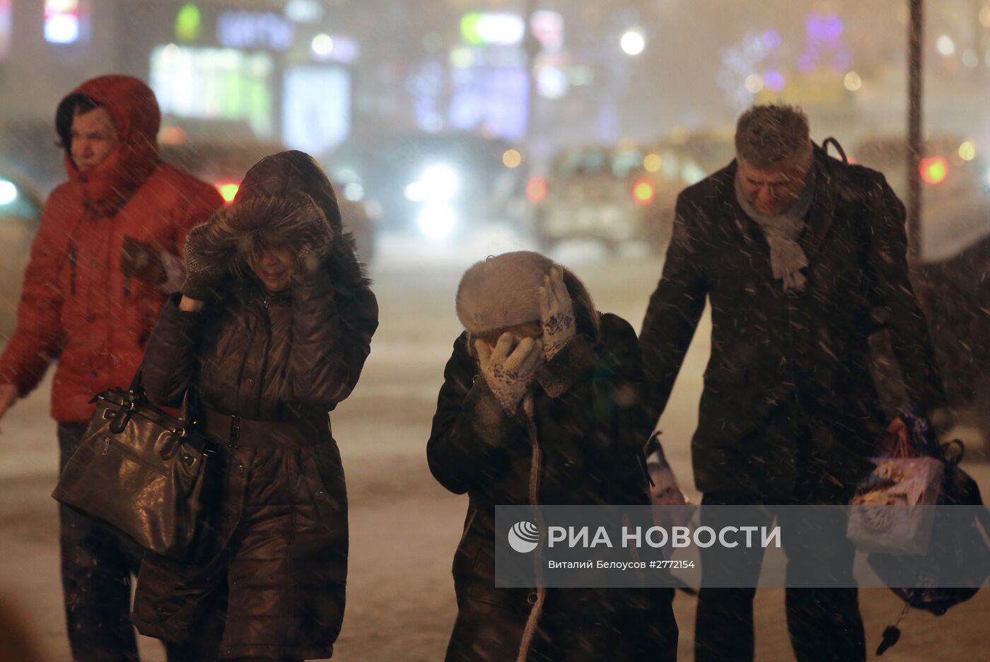 Снегопад в Москве