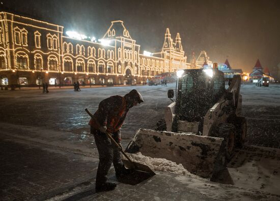 Снегопад в Москве