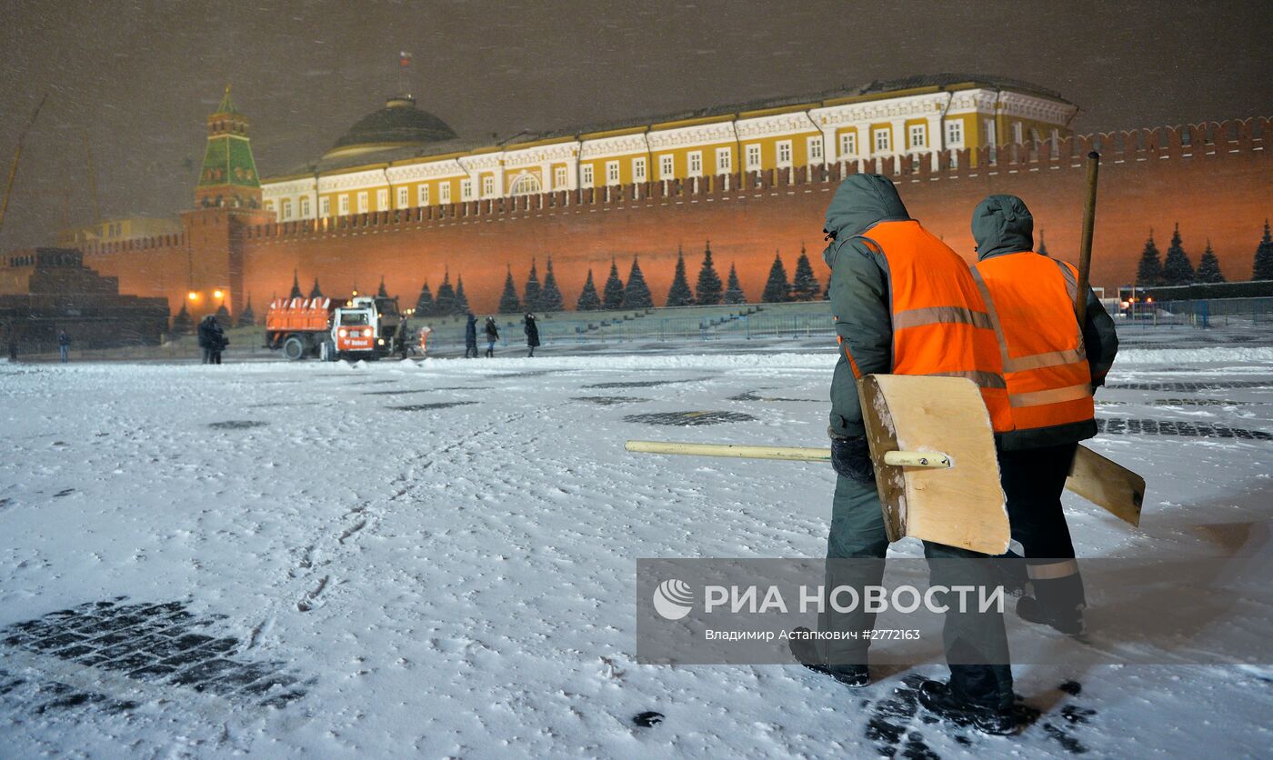 Снегопад в Москве