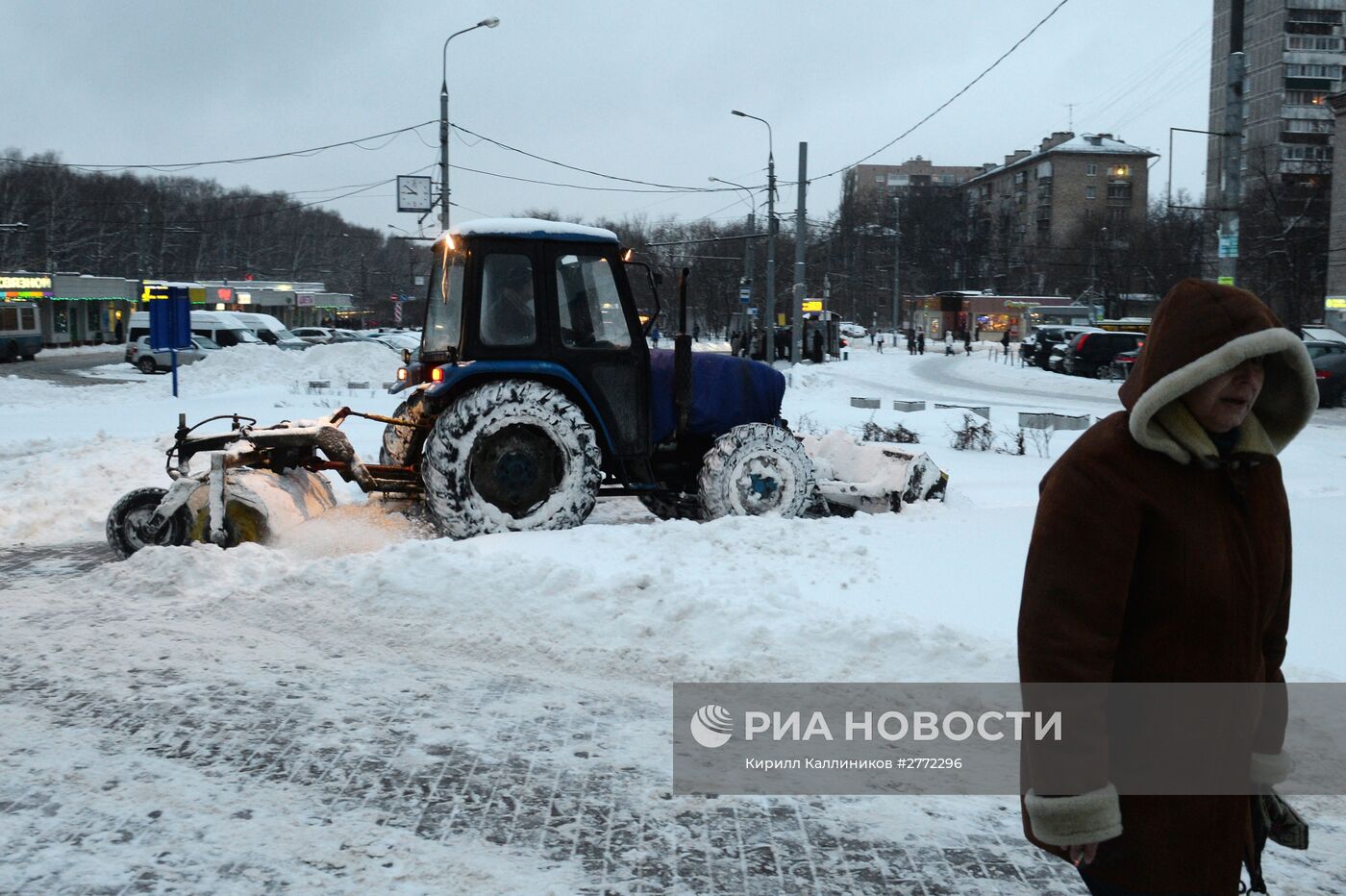 Уборка снега в Москве