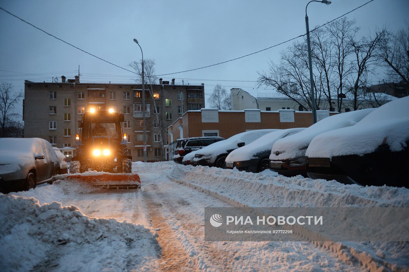 Уборка снега в Москве