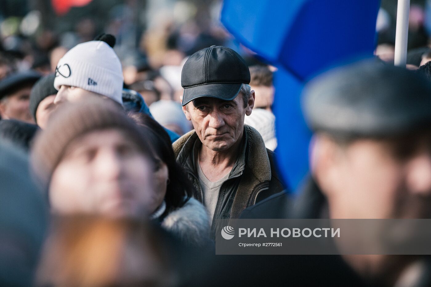 Акция протеста оппозиции в Молдавии