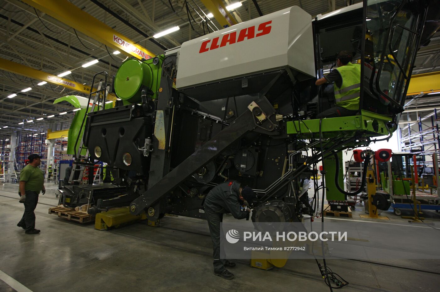 Производство зерноуборочных комбайнов на заводе CLAAS в Краснодаре