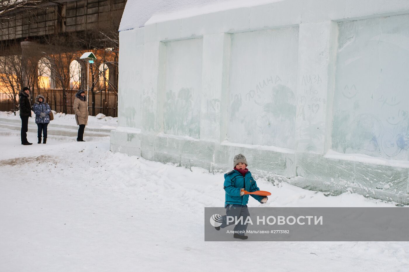 Ледовый городок "Беловодье" в Омске