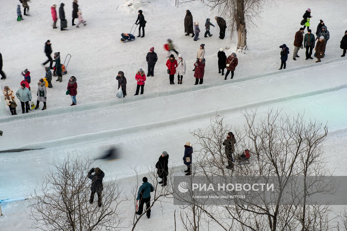 Ледовый городок "Беловодье" в Омске