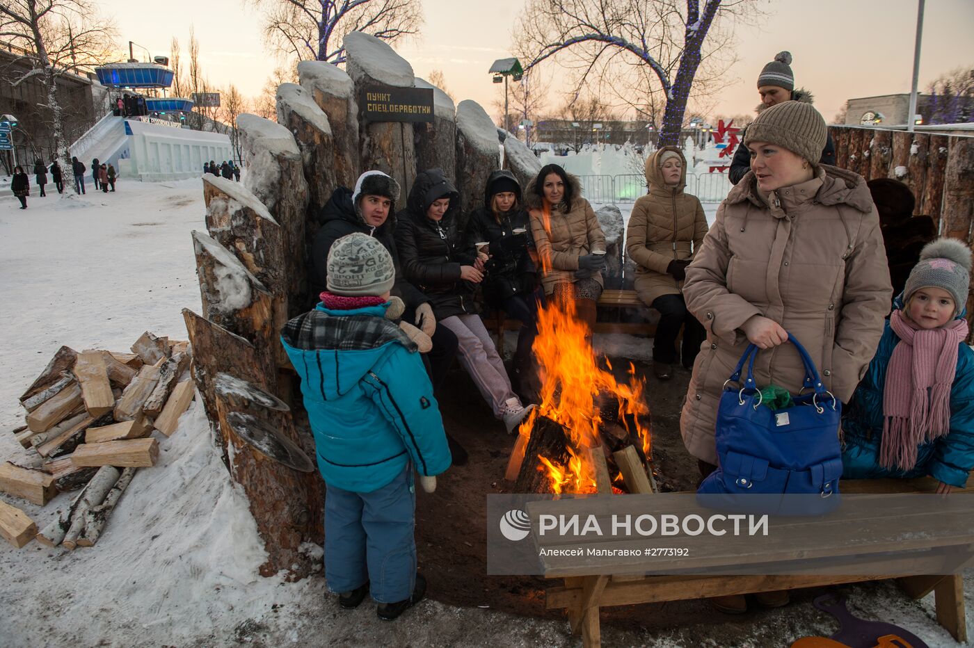 Ледовый городок "Беловодье" в Омске