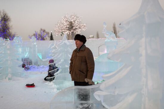 Ледовый городок "Беловодье" в Омске