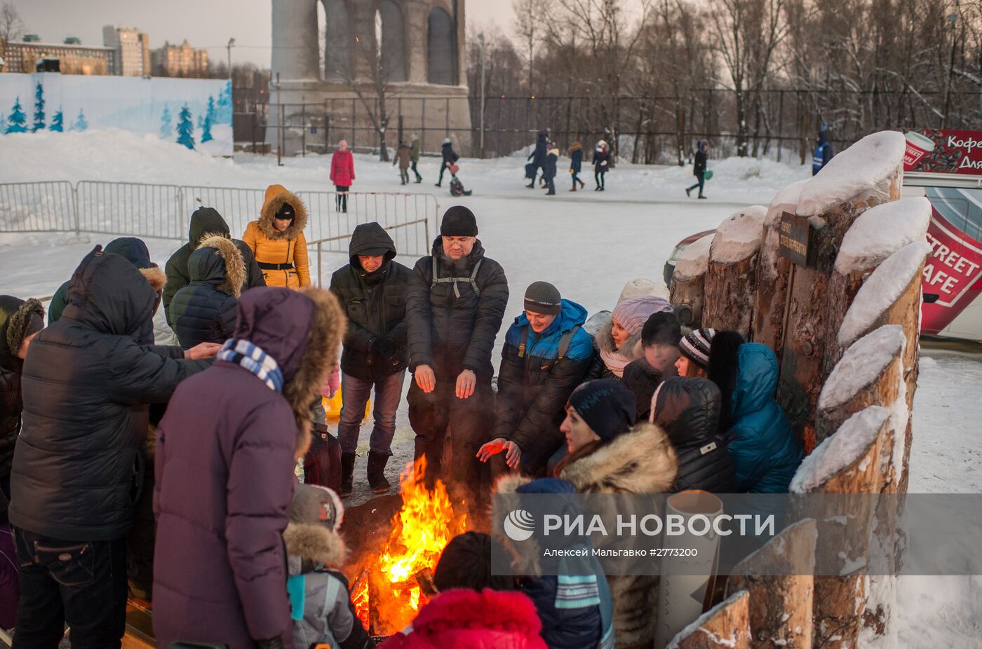 Ледовый городок "Беловодье" в Омске