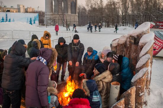 Ледовый городок "Беловодье" в Омске