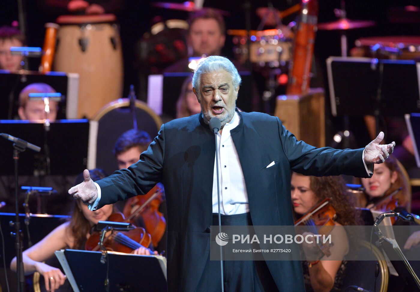 Концерт испанского оперного певца Пласидо Доминго в Москве
